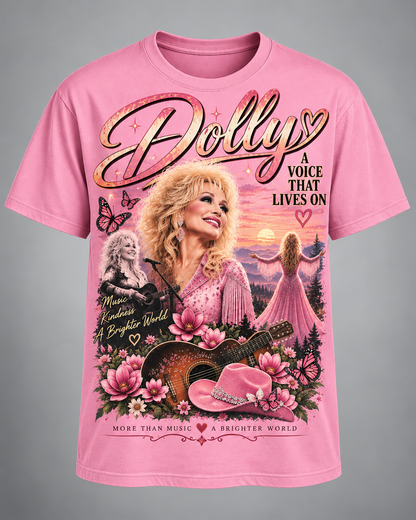 A Voice That Lives On – Dolly Tribute Country Music Tee